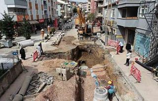 Denizciler Caddesi’nde altyapı çalışmalarının...