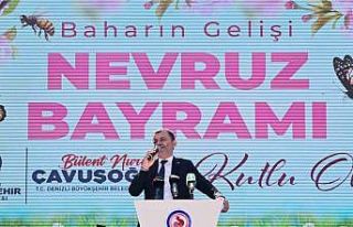 Denizli’de nevruz ateşi yandı, baharın coşkusu...