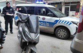 Devrilen motosikletin sürücüsü yaralandı