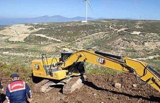 Didim’de hazine arazisinde kaçak kazı