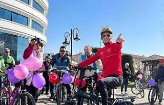 Dünya Kadınlar Günü’ne özel Çaycuma’da bisiklet...