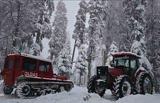 Düzce’nin yüksek kesimleri beyaza büründü