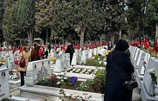 Edirnekapı Şehitliği’nde buruk bayram