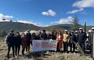 Eğirdir’de 260 fidan toprakla buluştu