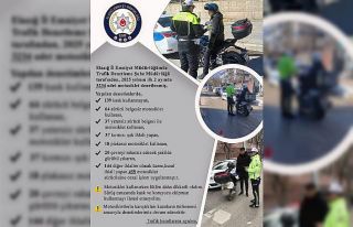 Elazığ’da motosikletler denetlendi