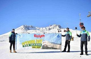 Erciyes’te kayak sezonu kapandı