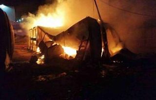 Ergene’de konteyner ev alev aldı