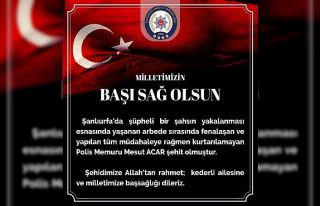 Eskişehir Emniyet Müdürlüğü’nden taziye mesajı