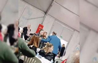 İftar çadırında sinirler gerildi