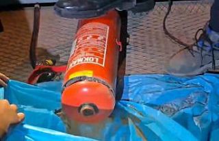 Iğdır’da yangın tüplerine gizlenmiş 11 kilo...