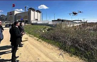 İpsala’da sivrisineklerle ’dronlu’ mücadele