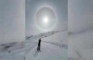 Işık halkası ’halo’, Erciyes’te görüntülendi