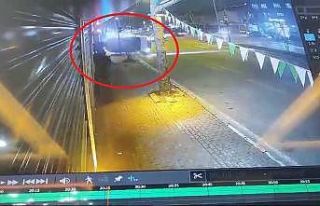 Işık ihlali yapan araç taklalar atarak durabildi......