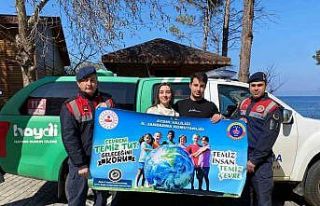 Jandarma ekipleri çevre ve doğaya dikkat çekti