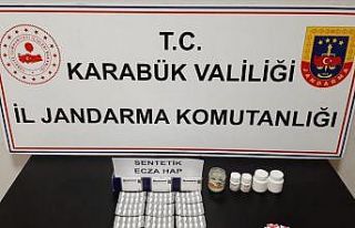 Karabük’te 269 adet ecza hap ele geçirildi