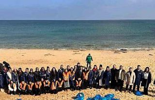 Karaburun sahiline ‘Mavi Gelecek’ projesi dokundu,...