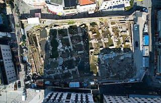 Karaköy’de otopark çalışmaları sırasında...