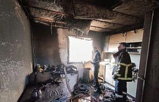 Kırıkhan’da müstakil evde yangın
