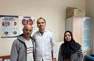 Kırşehir’de bir kişinin böbreğinden 6 santim...