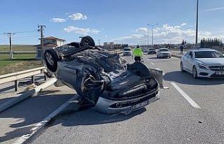 Kulu’da takla atan otomobilin sürücüsü ağır...