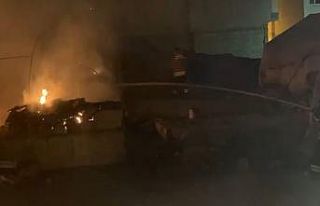 Kümes olarak kullanılan çadır alevlere teslim...