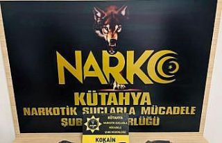 Kütahya’da uyuşturucu operasyonunda yakalanan...