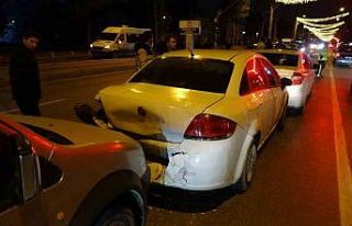 Malatya’da 4 araç birbirine girdi: 1 yaralı