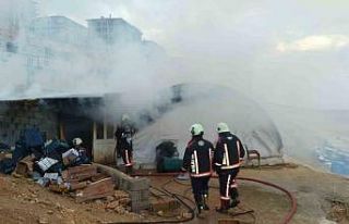Malatya’da çadır yangını