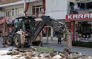 Manavgat’ta caddeler yenileniyor