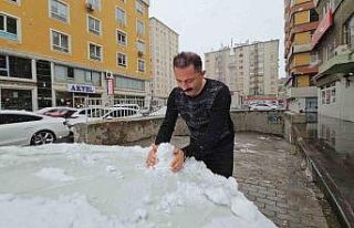 Mart karı Kayseri’yi beyaza bürüdü