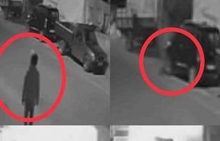 Mersin’de aracın kundaklandığı anlar kamerada