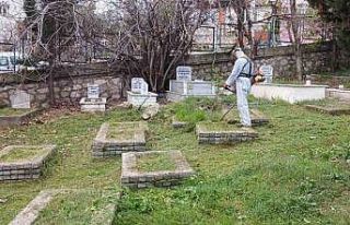 Mezarlıklarda bayram temizliği