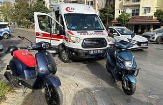 Motosikletler çarpıştı: 1 yaralı