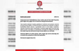 Niğde’de eğitime 1 gün ara verildi