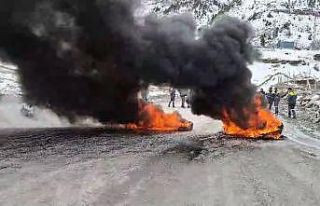 Niğde’de Maden köyünde işçi eylemi