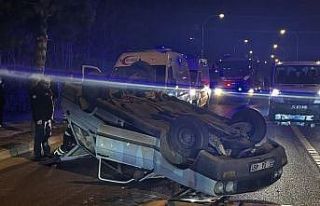 Ordu’da arızalanan otomobil takla attı, sürücü...