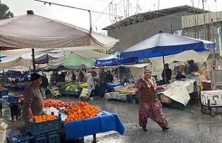 Ortaklar’da sağanak yağış etkili oldu