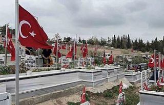 Osmaniye’de şehitler ile depremde hayatını kaybedenlerin...