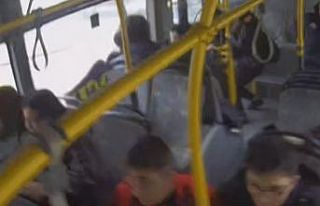 (Özel) Belediye otobüsünde çığlık çığlığa...