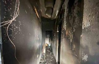 Pansiyonda çıkan yangında 3 kişi dumandan etkilendi