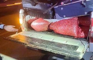 Park halindeki kamyonette 600 kilo kaçak kum midyesi...