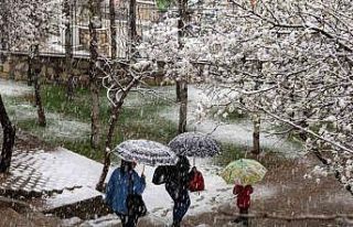 Pertek’te iki mevsim bir arada