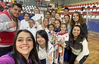 Salihlili judocular, Denizli’de madalyaları topladı