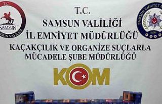 Samsun’da 20 bin adet kaçak makaron ele geçirildi