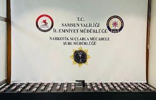 Samsun’da 4 bin 816 adet sentetik ecza ele geçirildi