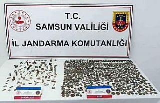 Samsun’da jandarmadan tarihi eser operasyonu