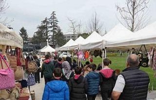 Sanat sokağı ‘sıfır atık’ teması ile açıldı