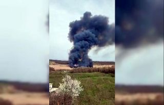 Sazlık alanda yangın çıktı: Gökyüzünü kara...