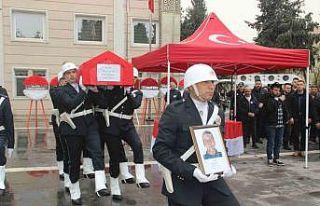 Şehit polis memuru törenle memleketine uğurlandı