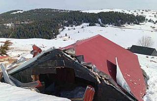 Sis Dağı Yaylası’nda çığ